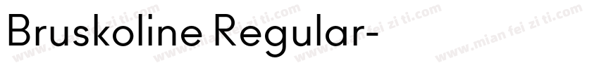 Bruskoline Regular字体转换